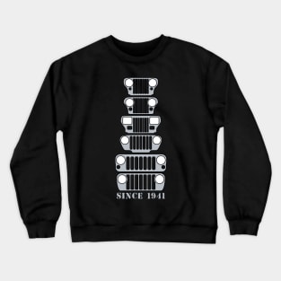 Jeep Grills Silver Logo Crewneck Sweatshirt